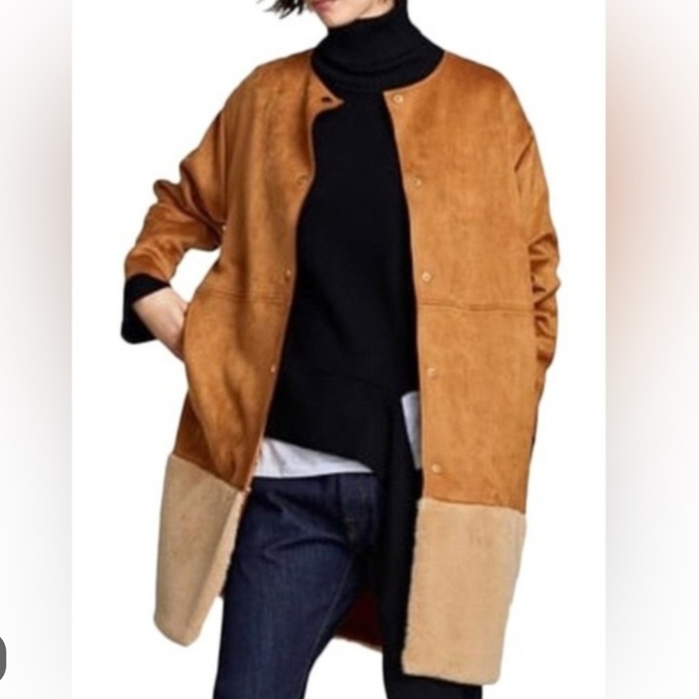 Zara Tan and Brown Women's Coat